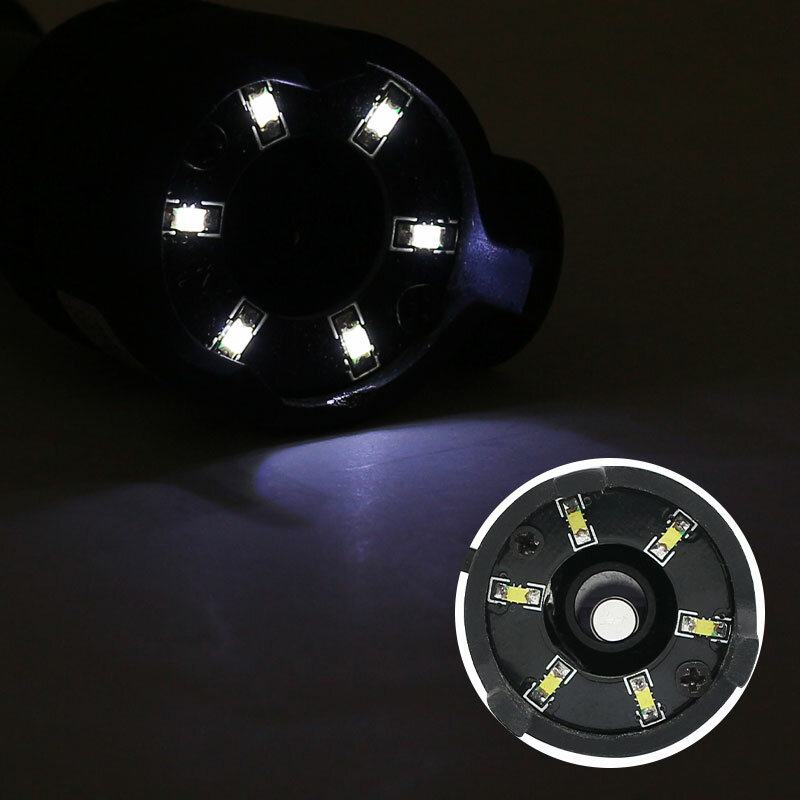 Kaca Pembesar LED Lup Kaca Pembesar Iluminasi 50X Mikroskop Saku untuk Identifikasi Penilaian Perhiasan Giok