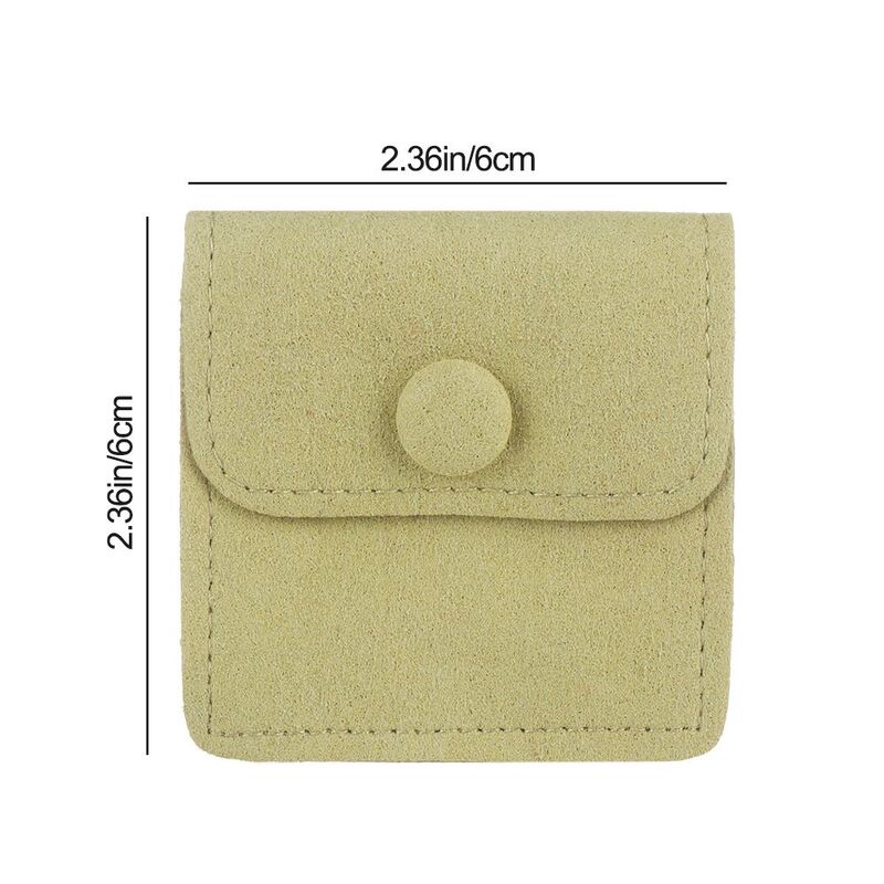 Protezione dalla polvere delicata custodia a doppio bottone con bottone a pressione borsa in velluto collana borsa da imballaggio borsa per imballaggio di gioielli