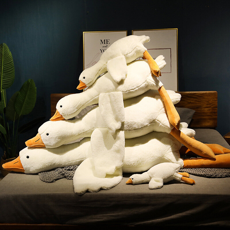LaLafanfan – jouet en peluche canard de dessin animé Kawaii, poupée douce en peluche, oreiller Animal, cadeau d'anniversaire pour enfants, 40 55 80cm
