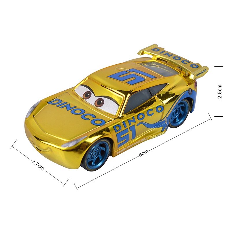 Disney Pixar Cars 3 Lightning McQueen Ramone Mater Jackson Storm 1:55 Diecast Toy Car Metal Alloy Vehicle Model Toy For Boy Gift