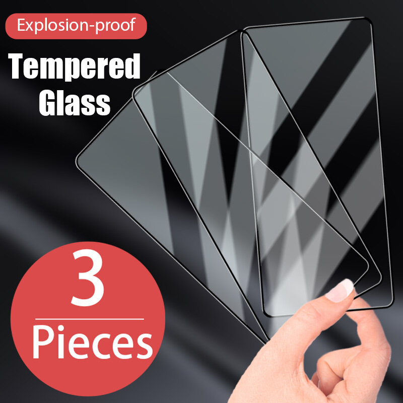 3PCS Full Cover Protective Glass For Samsung A51 A71 A12 A21S A31 A11 A41 Screen Protector For SamsungA20e A50 A70 A10 A30 Glass