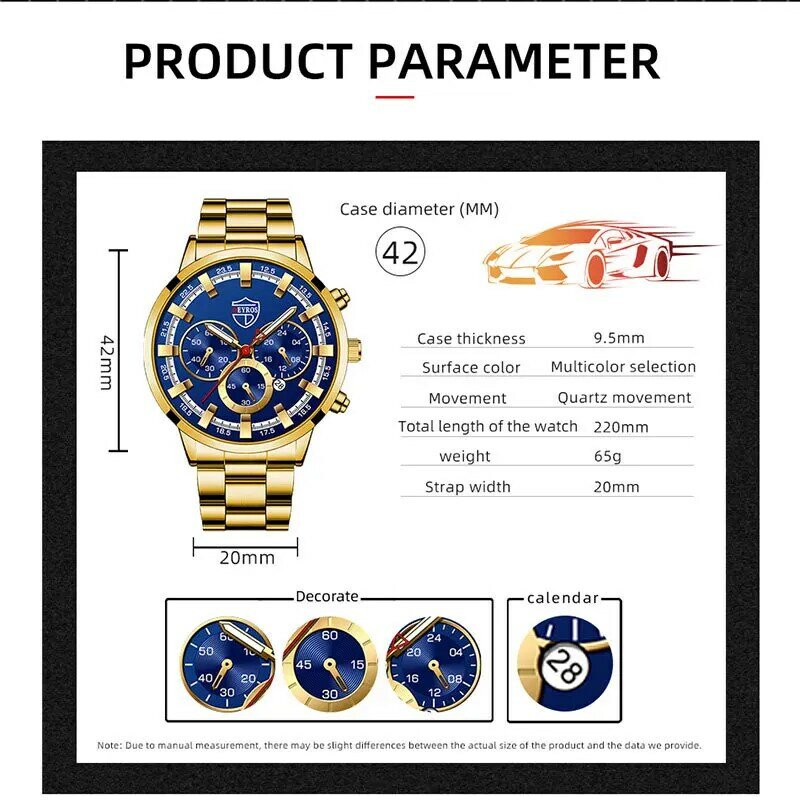 Men's Fashion Business Calendar Quartz Wristwatch Night Light Stainless Steel Strap Men's Watch Clock skmei