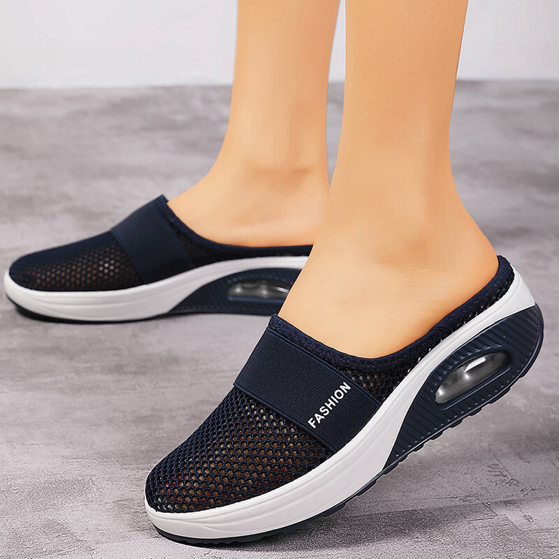 Sandales d'été à bout ouvert pour femmes, chaussures antidérapantes, pantoufles confortables, couleur unie, grande taille, collection 2022