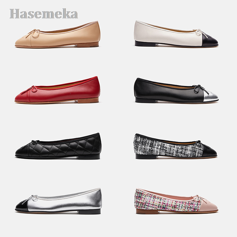 Zapatos individuales de cuero genuino para mujer, mocasines de diseñador de lujo de colores mixtos, zapatos planos informales con cubierta de pies