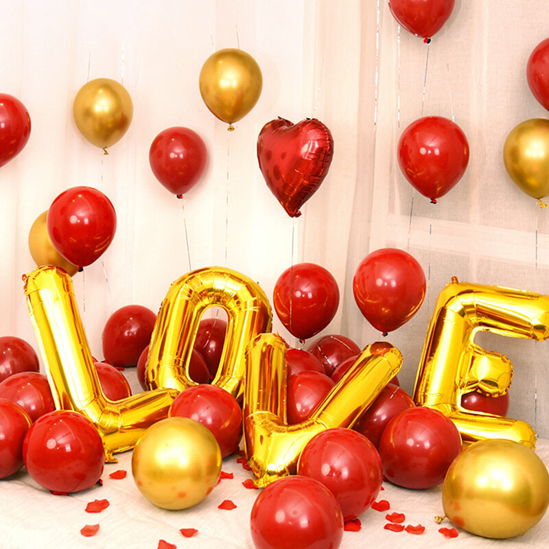 Sprzedaż hurtowa 32 40 cali różowe złoto niebieskie balony z różowymi literami urodziny wesele aluminiowa folia aluminiowa folia list balony