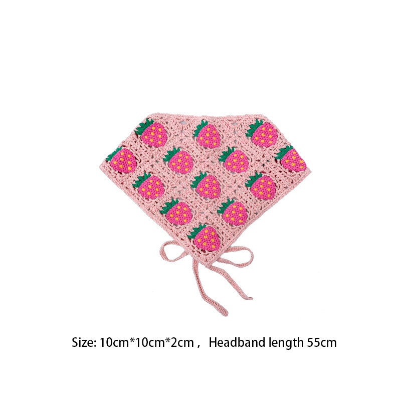 Headwrap Custom Triangle Scarf Headband Knitted Headband Handmade Hair Band Turban Bandana Headwrap For Hair Accessories 2023