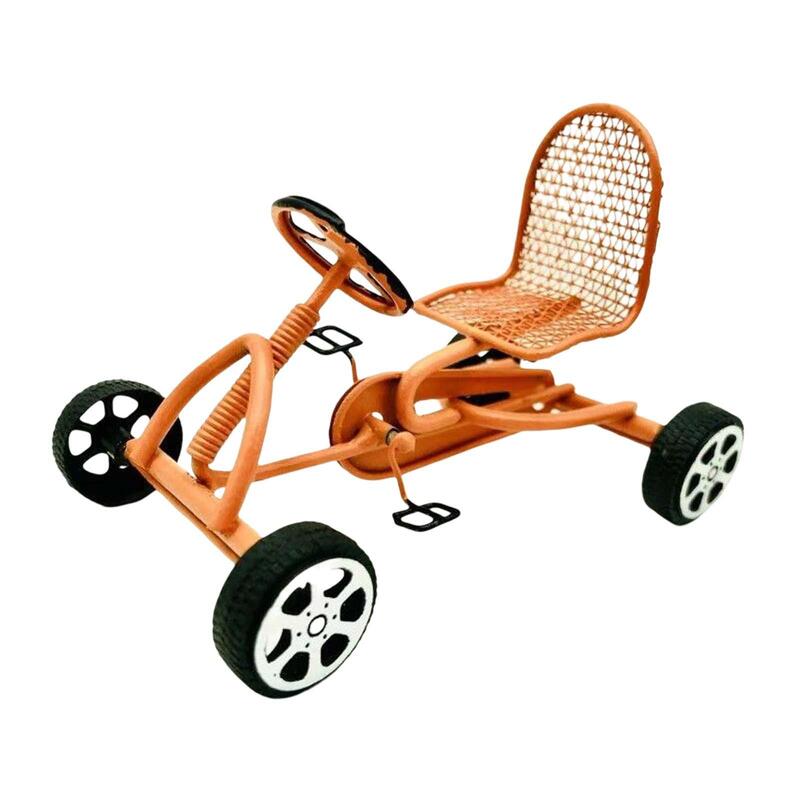 Mini Tricycle de Course à Échelle 1/12, Décor de Maison de Jeu à Haute Simulation