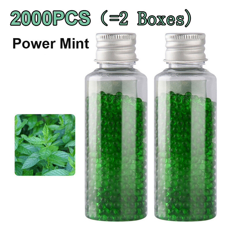 1000/2000 Bola untuk Filter Rokok Manik-manik Rokok Pop Mint Campuran Rasa Buah Manik Meledak DIY Aksesori Asap Kapsul