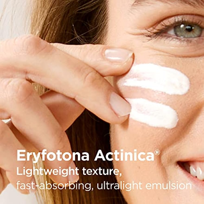 Isdin Gesicht UV-Schutz Mineral Sonnenschutz Spektrum SPF 50 geeignet für empfindliche Haut, um Sonnenbrand und Bleaching zu verhindern