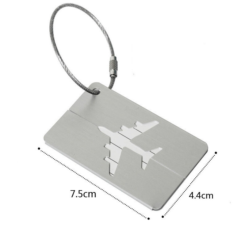 Fashion Metal Travel Luggage Tags Baggage Name Tags Suitcase Address Label Holder Aluminium Alloy Luggage Tag Travel Accessories
