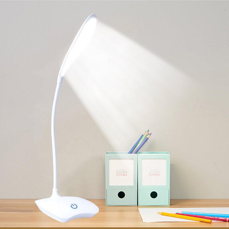 Lámpara LED de mesa para oficina, recargable, de escritorio, brillante, para lectura de libros lamparas de mesa para el dormitorio