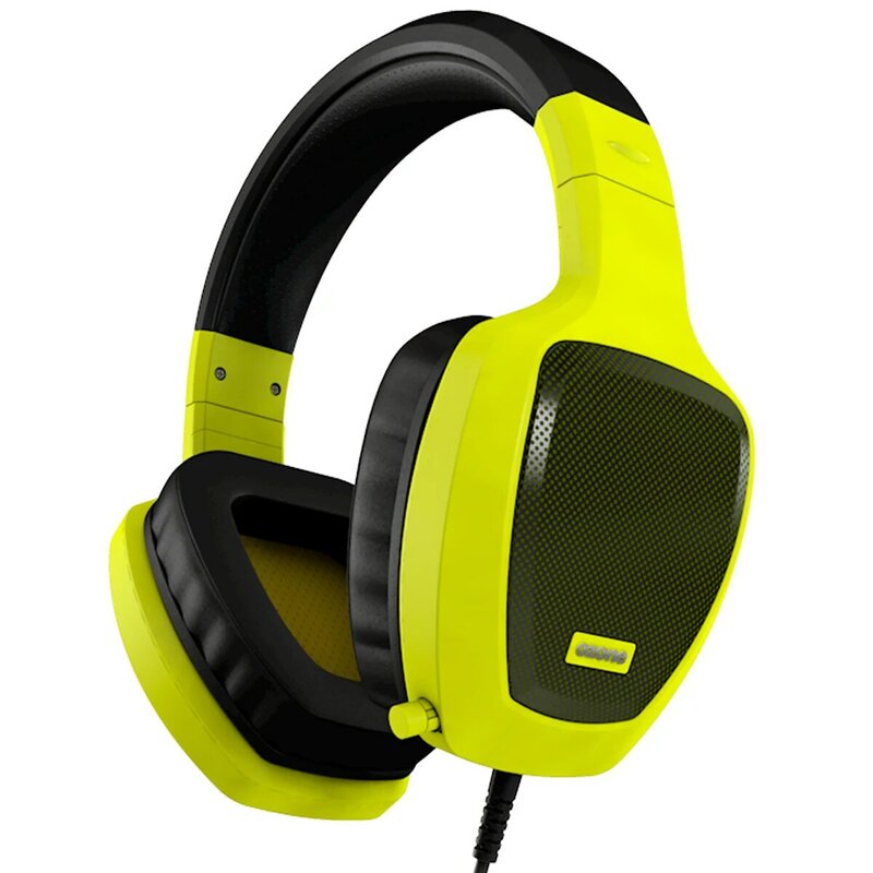 OZON mikrofon headset PC Gaming WUT Z50 gelb-ergonomisches design, versenkbare mikrofon, Premium sound, jack 3,5mm