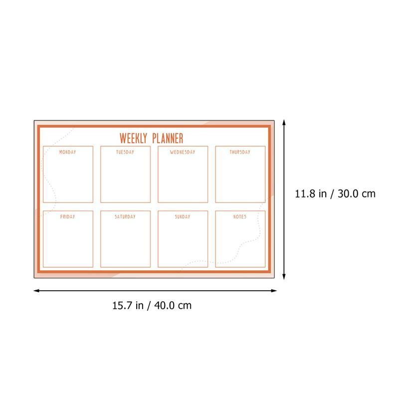 1 Set Wiederholt Löschen Whiteboard Home Woche Grid Whiteboard Büro Whiteboard
