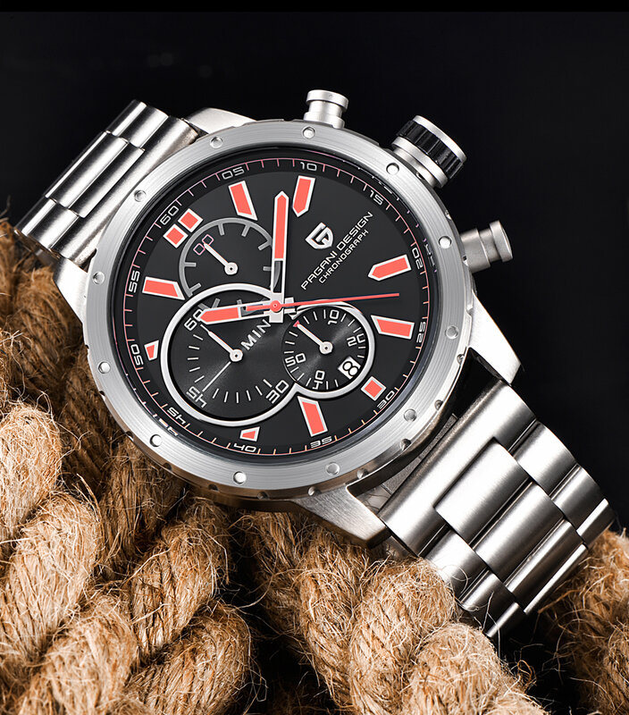 Uhren Männer PAGANI Wasserdichte Chronograph Sport Quarz Luxus Marke Military Armbanduhren Männlich Uhr genf uhr