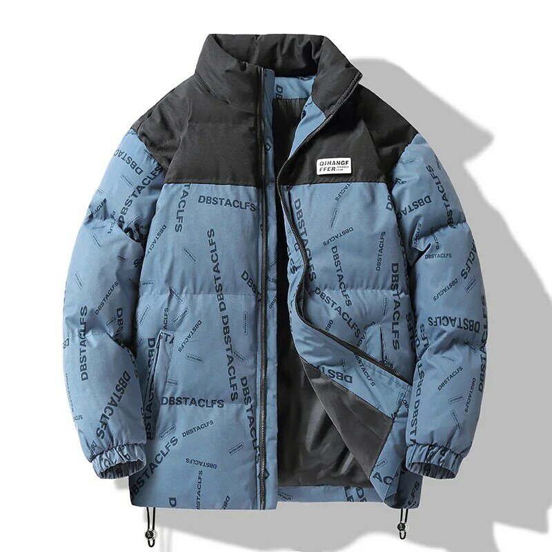 캐주얼 연인 심플 스티칭 파카 자켓 코트 남성용, 고품질 다목적, 따뜻한 파카, 2022 가을 겨울 신상