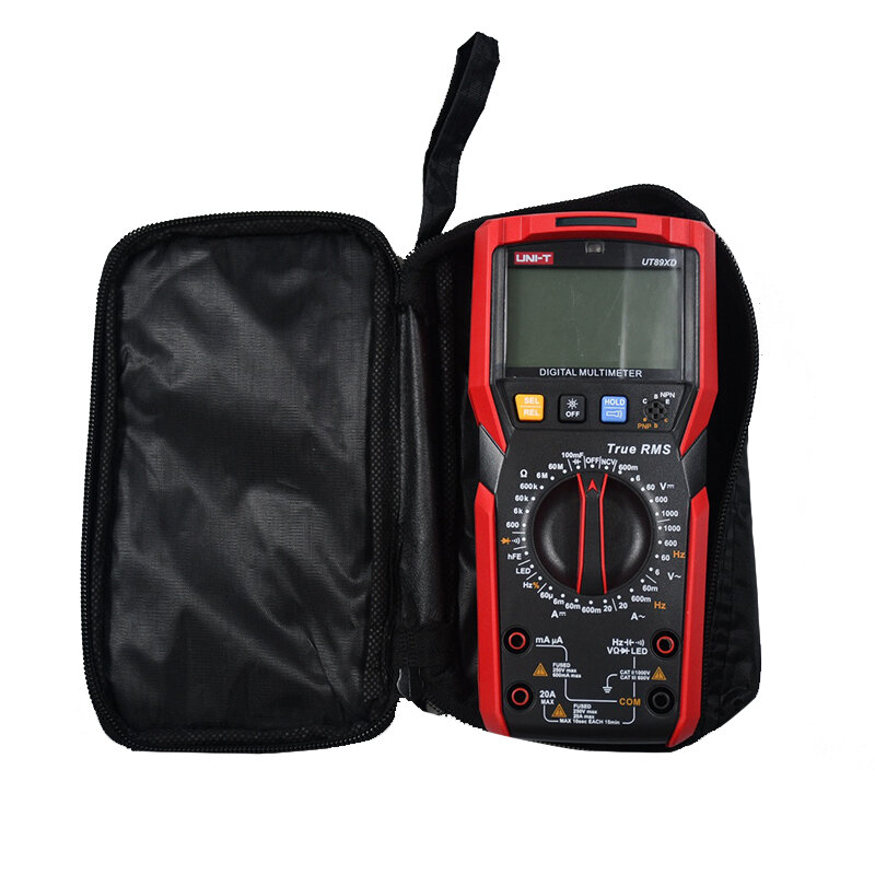 Multimeter Bag Black Cloth Tools Bag Waterproof Shockproof Soft Bag Test Leads Storage Box Portable Protective Bag