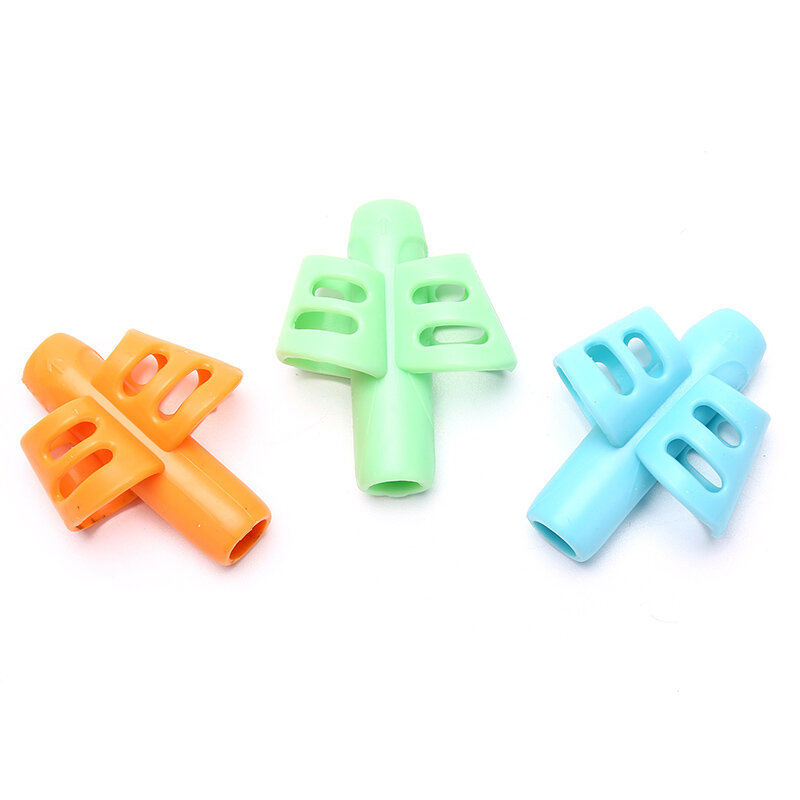 3 Pack Zwei Finger Weiche Silikon Stift Grip Kinder Schreiben Ausbildung Korrektur Werkzeug Grip Pen Kleinkind Anfänger Grip Pen Corrector