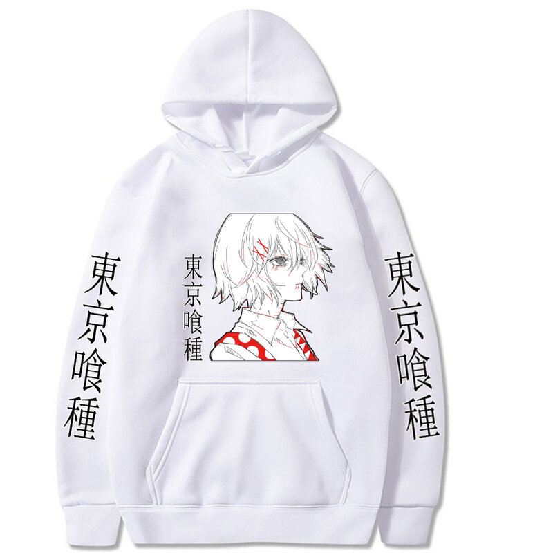 Anime Tokyo Ghoul Harajuku Juzo Suzuya/Rei Manga Hoodies Long Sleeve Streetwear Kawaii Cartoon Women Casual Winter Sweatshirts