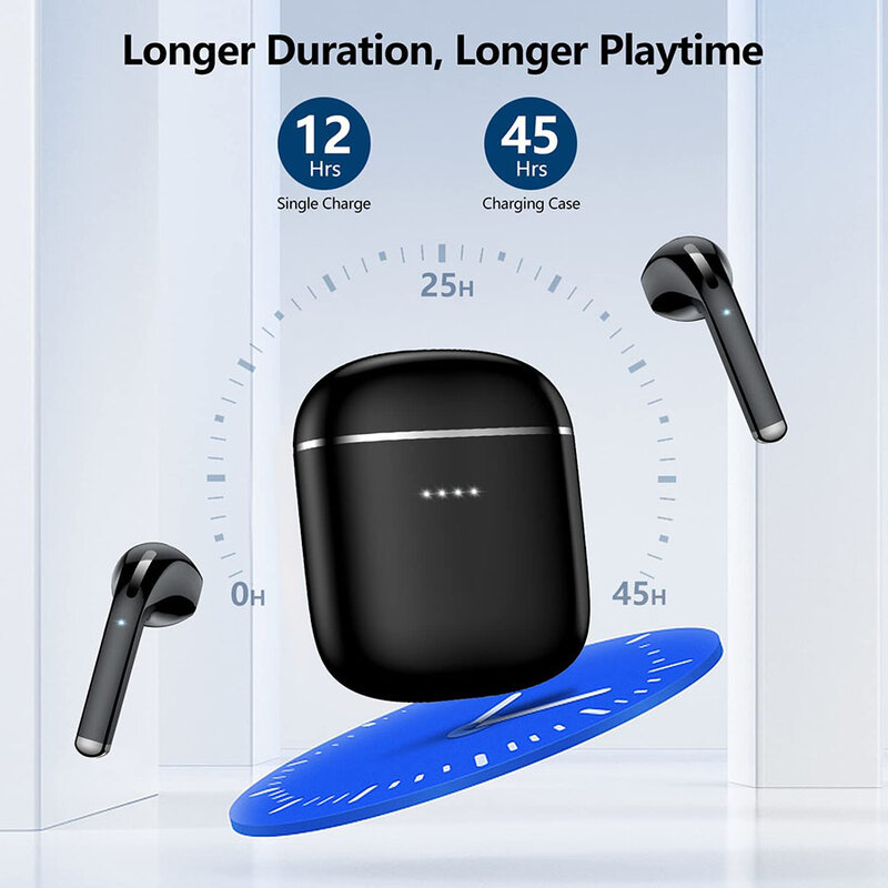 Novo j05 tws bluetooth fone de ouvido esportes sem fio fones estéreo alta fidelidade música com microfone para android ios smartphones