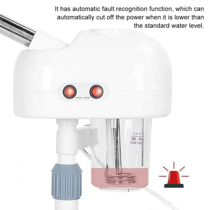 Vaporizador Facial 2 en 1 con lámpara de aumento de 5X, vaporizador Facial Nano iónico de ozono, humidificador, vaporizador de aromaterapia, inhalación de vapor