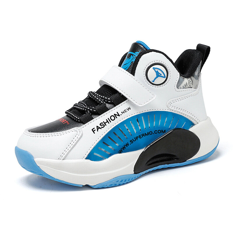 Zapatillas de baloncesto antideslizantes para niños, deportivas para exteriores, 2022