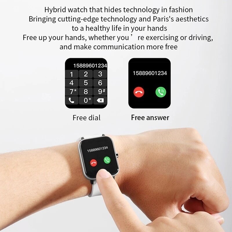 Xiaomi Bluetooth Oproep Smart Horloge Met Fitness Armband Gezondheid Monitoring Mannen Vrouwen Sport Waterdicht Hartslag Smartwatch Koop