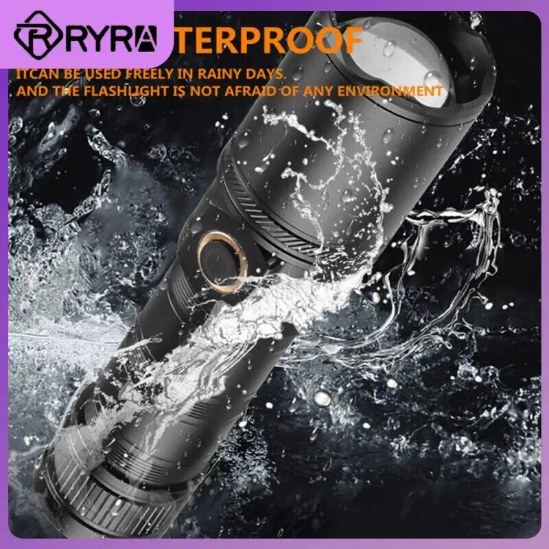 Перезаряжаемый удаленный фонарик с зумом, прочный водонепроницаемый дисплей батареи, изготовленный из высококачественного алюминиевого сплава