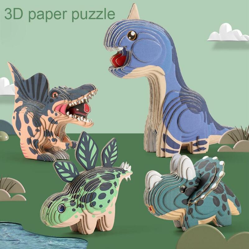 Dinosaure pour enfants, jouets éducatifs amusants, bricolage manuel, modèle tridimensionnel, jouet pour enfants