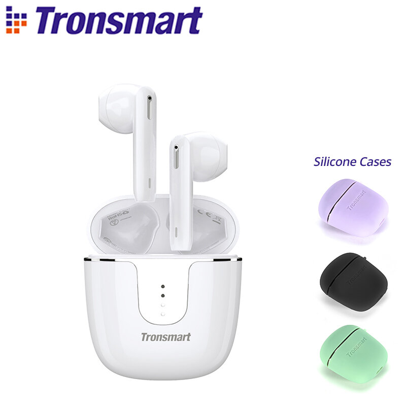 Tronsmart-Bluetooth 5.2ワイヤレスヘッドセット,aptx付きイヤホン,改良されたqualcommヘッドセット,新しい2022