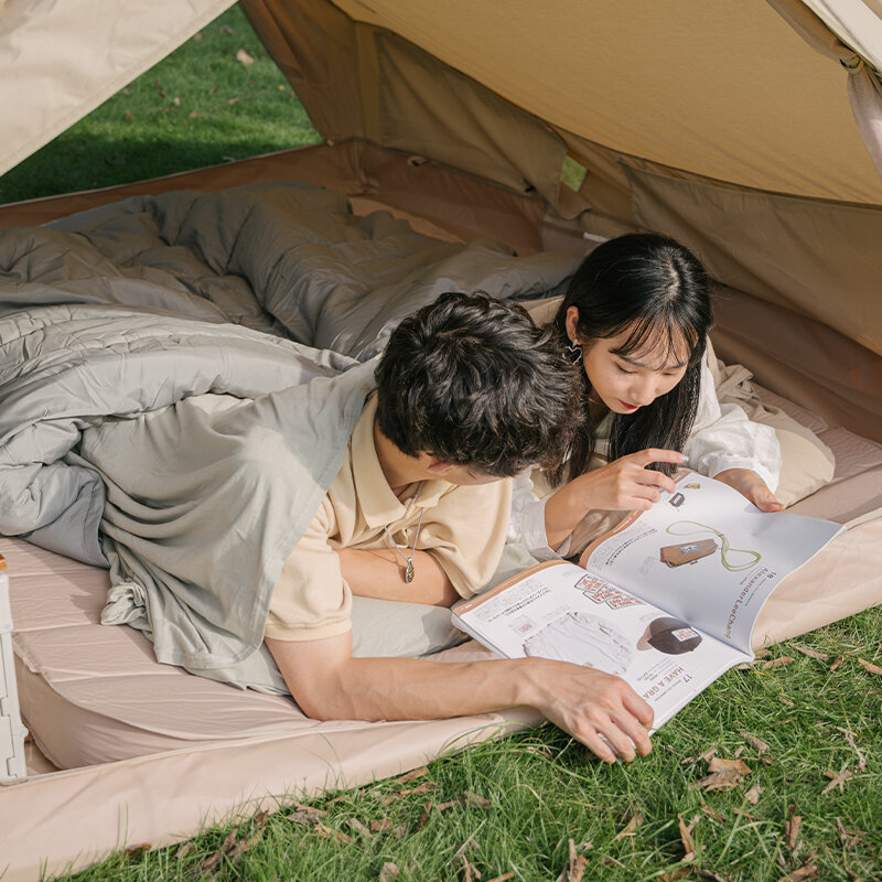 Naturehike   アウトドアアダルトエンベロープ綿100％通気性寝袋ライナーキャンプ旅行シングル寝袋はつなぎ合わせることができます