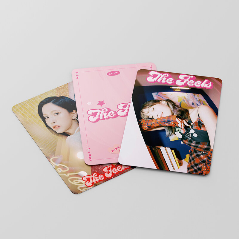 55/sets of KPOP TWICE's new album THE FEELS with the same LOMO card collection card box Zhou Ziyu postcard photo card fan Gift