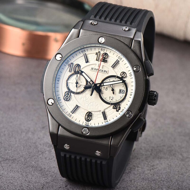 New Classic Original Brand Watches For Mens Luxury Multifunction Top Automatic Date Watch Sports Chronograph Quartz AAA Clocks