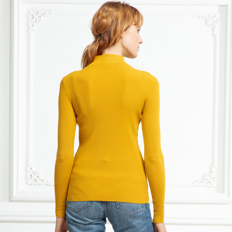 New-coming Autumn Winter Top Pull Femme Turtleneck Pullovers Sweaters Long Sleeve Slim Oversize Korean Women's Sweater