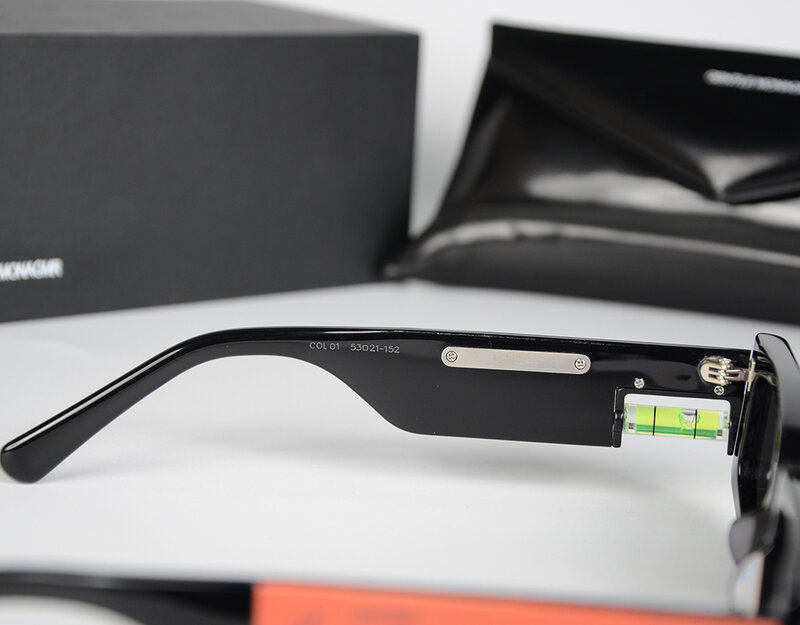 موضة جديدة لعام 2022 نظارة شمسية لطيفة من هيرون ذات علامة تجارية فاخرة للرجال والنساء نظارات شمسية بإسيتات مربعة UV400 مع الصندوق الأصلي