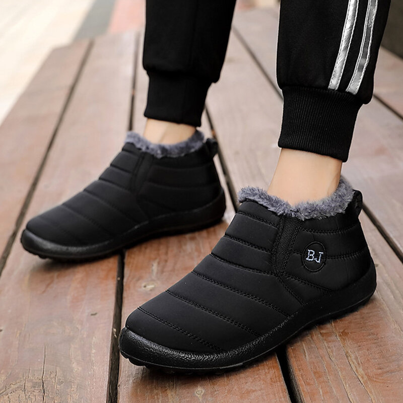 Snow Men Boots Lightweight Shoes Man Casual Winter Shoes For Men Military Ankle Boots Waterproof Men Shoe Footwear Work Shoes