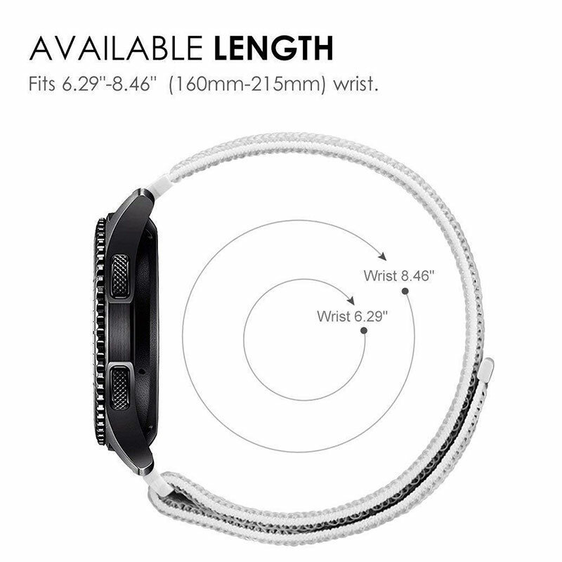 20/22mm per Samsung galaxy Watch 4 cinturino classico in nylon 46mm 42 attivo 2/orologio 3 45mm/46mm/42mm/Gear S3 cinturino amazfit gts 2