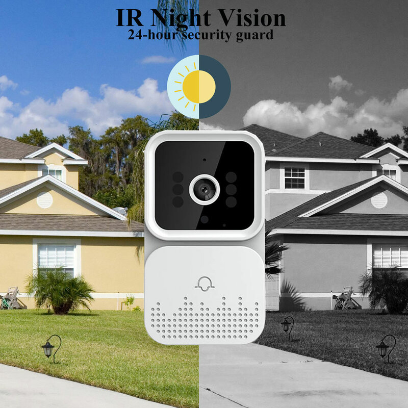 GTWIN-timbre inalámbrico con WIFI para el hogar, cámara de seguridad con intercomunicador HD IR, visión nocturna, para apartamento