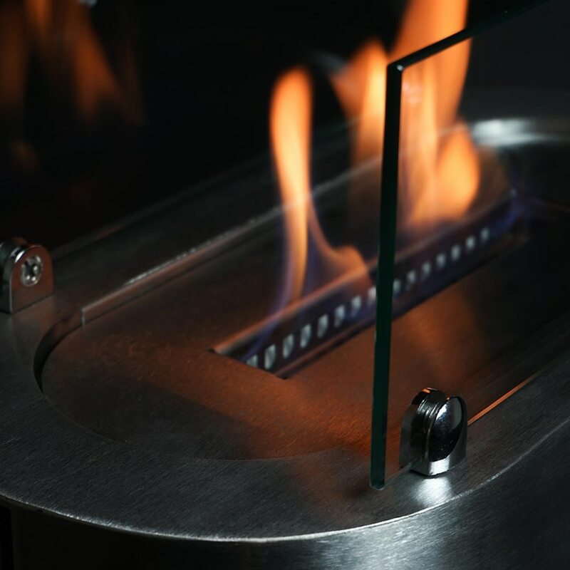 Alu metal decorativo qualidade inodoro sem fumaça bioetanol lareira desktop chama de fogo pequeno escandinavo grande decoração