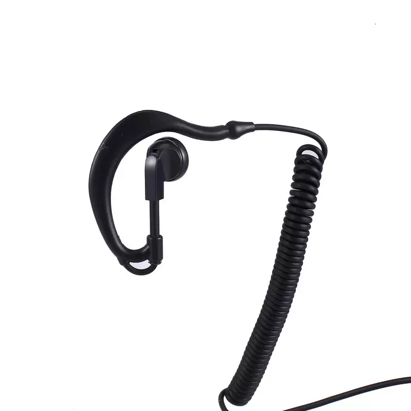 G รูปร่างหูหูฟังชุดหูฟัง3.5มม.หูฟังสำหรับ Motorola Icom เครื่องรับวิทยุวิทยุ Walkie Talkie บาร์หูฟัง