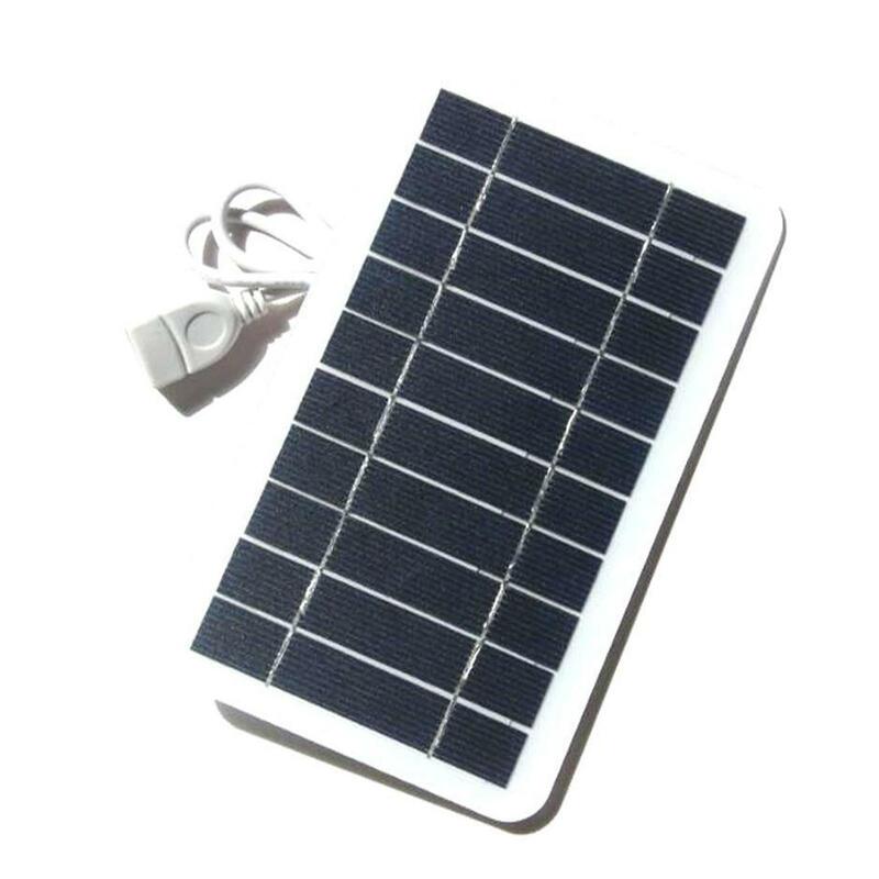 Портативная солнечная панель 5 в 2 Вт, солнечная пластина с безопасным зарядным устройством Usb для стабилизации заряда, зарядное устройство для внешнего аккумулятора, телефона, уличный кемпинг