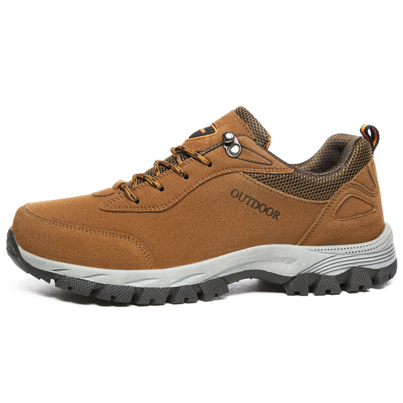 Hiking Shoes Autumn Winter Non-slip Fashion Outdoor Camping Hiking Anti-slip Suede Lace-up Shoes Men's Training Shoes 39-48 1712