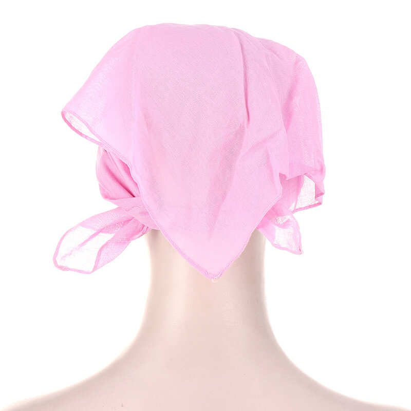 Novo estilo europeu e americano muçulmano lenço quadrado clássico multi-cor flor de caju cor pura lenço quadrado chapéu brim impresso
