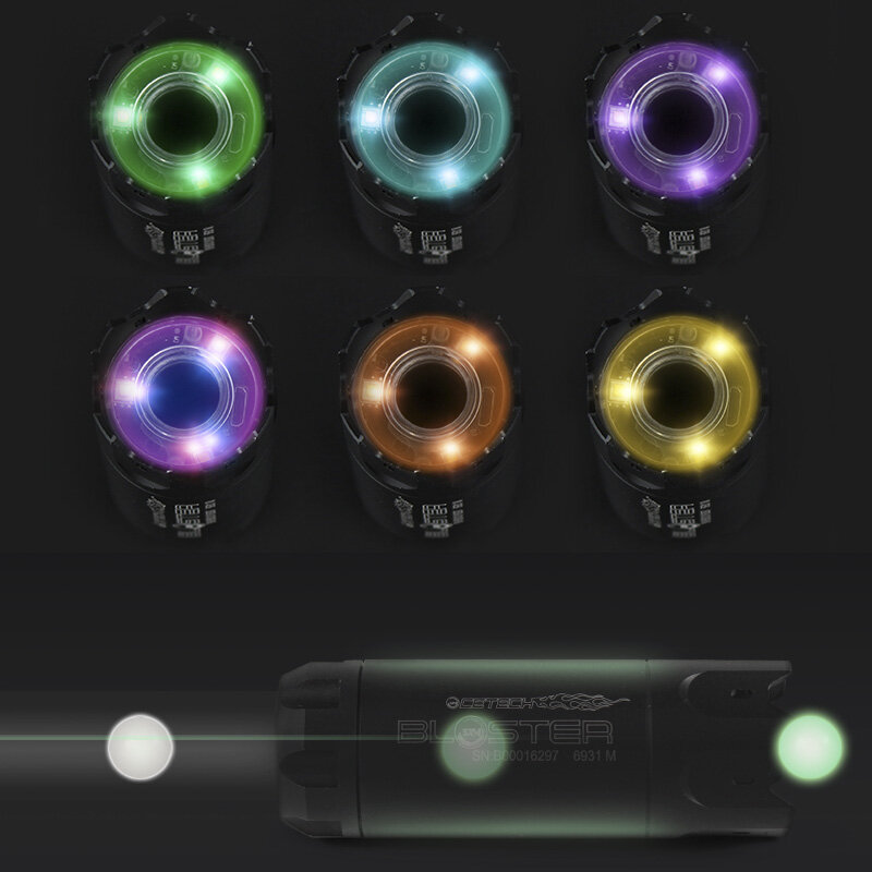 Nuovo giocattolo Paintball Airsoft Tracer Lighter Unit Decorator Colorful Spitfire effect SLR fluorescenza con accessori CCW da 14mm
