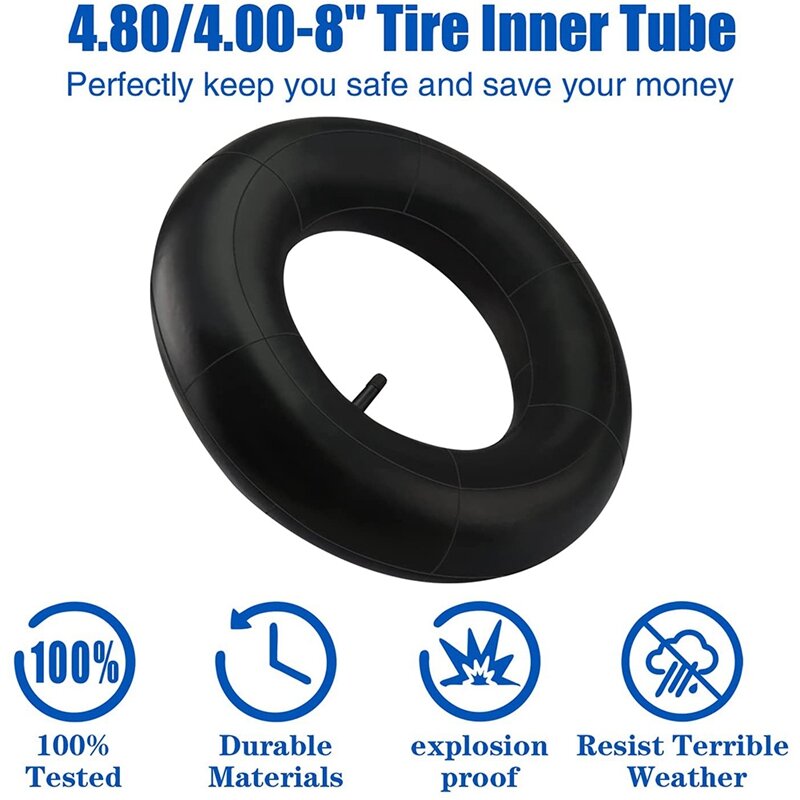 Hot 4.80/4.00-8 Inch Tire Inner Tube Heavy Duty Premium By Improvedhand Replacement For Carts, Hand Truck, Lawnmower