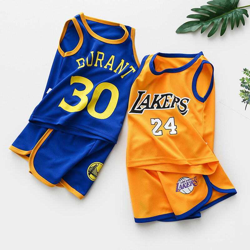 Children's basketball clothing 3-12 years old outdoor sportswear youth basketball vest short suit summer children's clothing