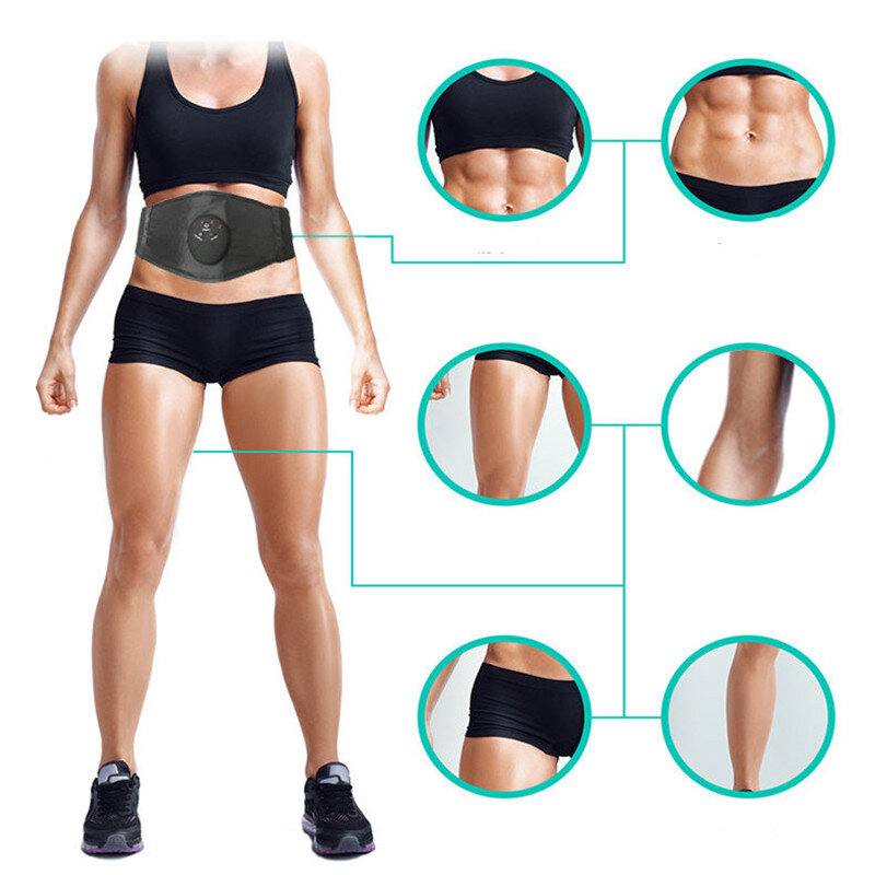Eletric Muscle Stimulator Cellulite Massager Ems Muscle Stimulation Losing Weight Body Massagers Belly Slimming Belt Fat Burning