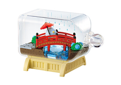 اليابان لعبة تحتوي على حلوى إعادة مصغرة العالم في زجاجة السفر سطح المكتب الحلي كبسولة اللعب Gashapon هدايا الاطفال