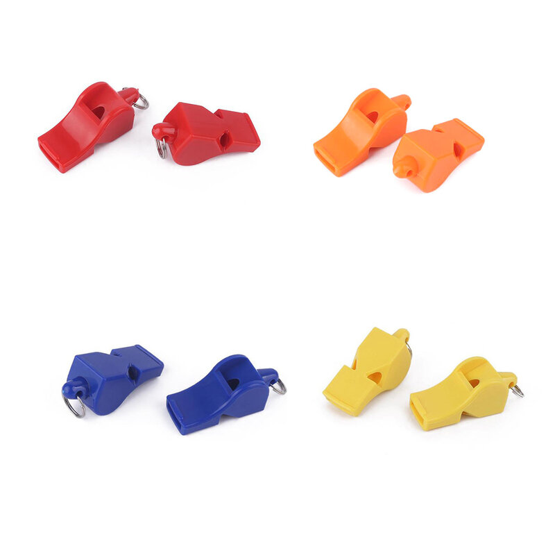 Pack of 2 Safety Whistle Outdoor Equipment Pocket-size Workmanship Camping Supplies Plastics Survival Tool Sound Maker