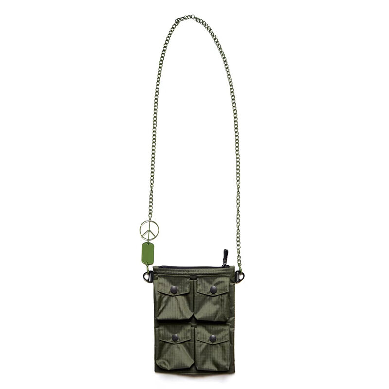 Роскошная мульти карманная сумка KAPITAL для мужчин и женщин, Высококачественная Металлическая пуговица, функциональные тактические сумки ...