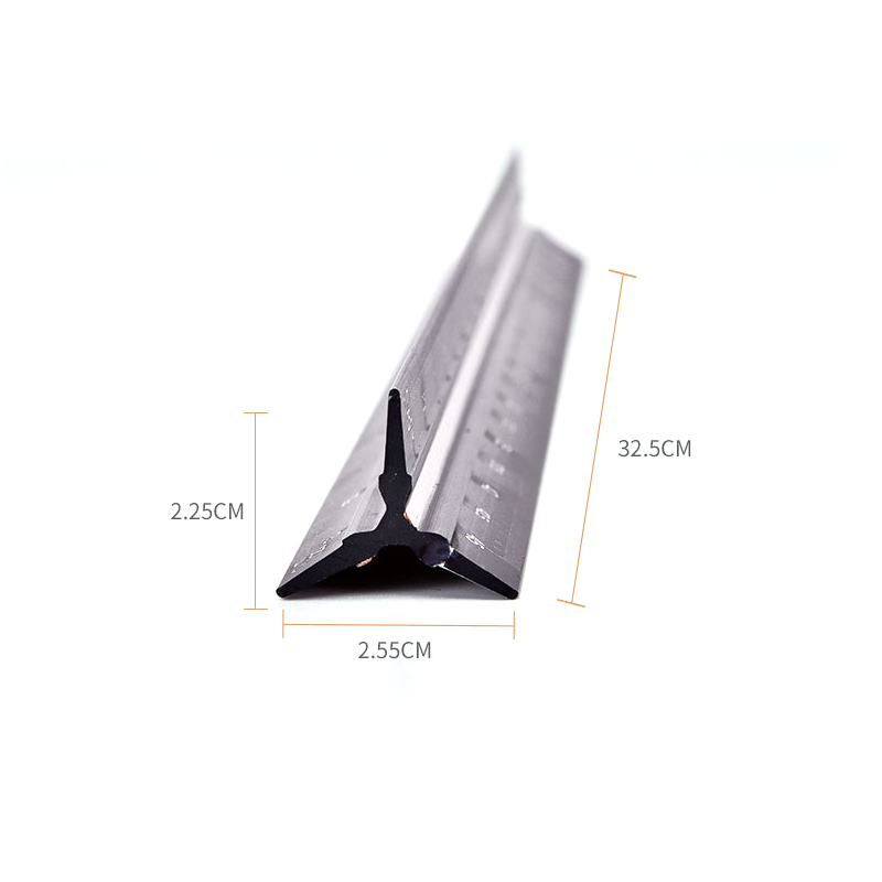 Righello in scala lega di alluminio 30cm ingegnere scala triangolare ingegnere righelli strumenti di disegno scala architettonica righello-nero